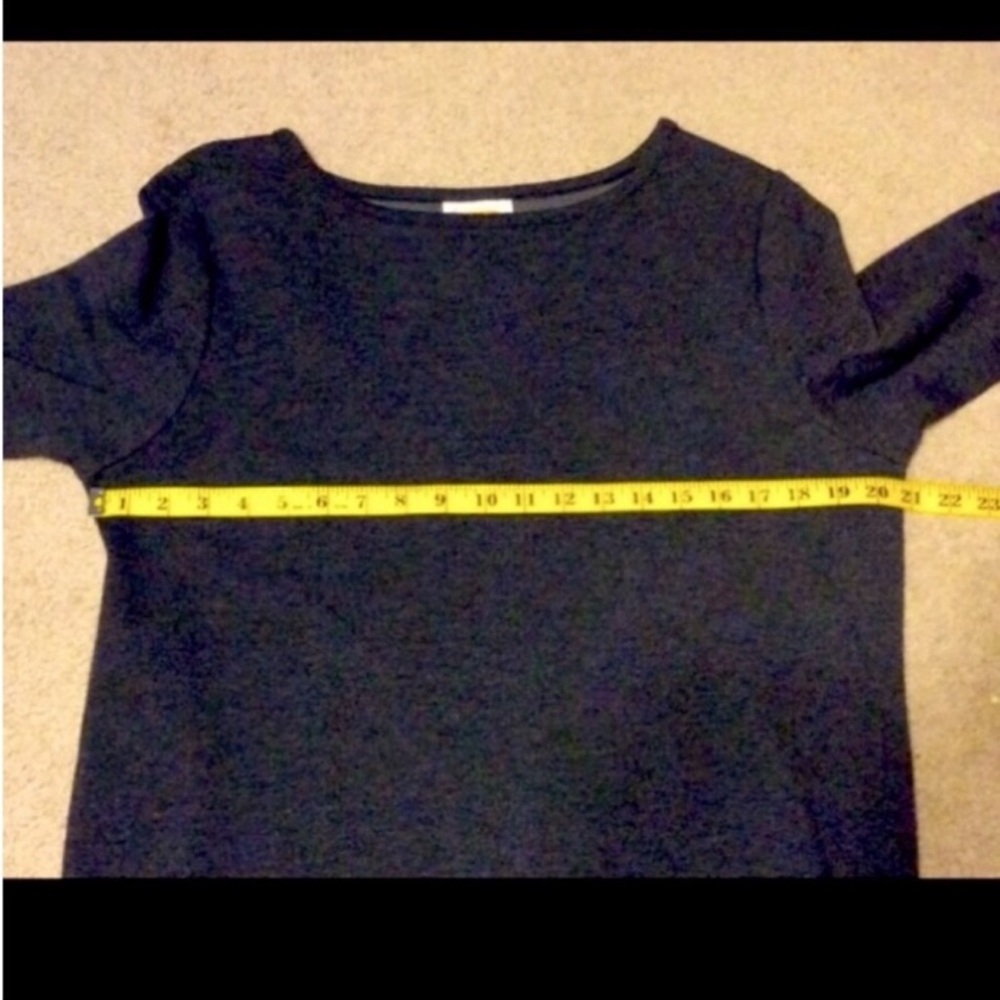 TALBOTS Timeless And Classic GRAY Sweater Dress Size LARGE - Picture 5 of 9